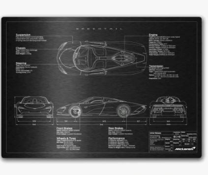 MCLAREN SPEEDTAIL BLUEPRINT